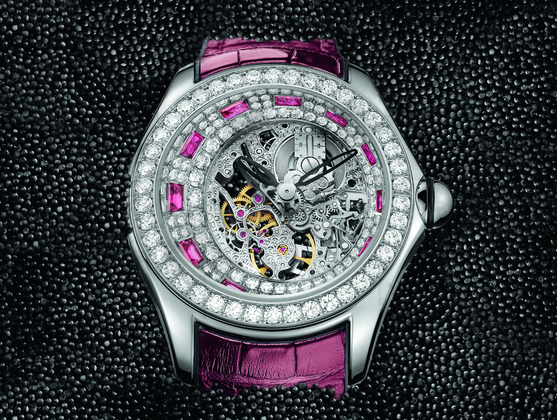 Corum bubble skeleton on sale watch