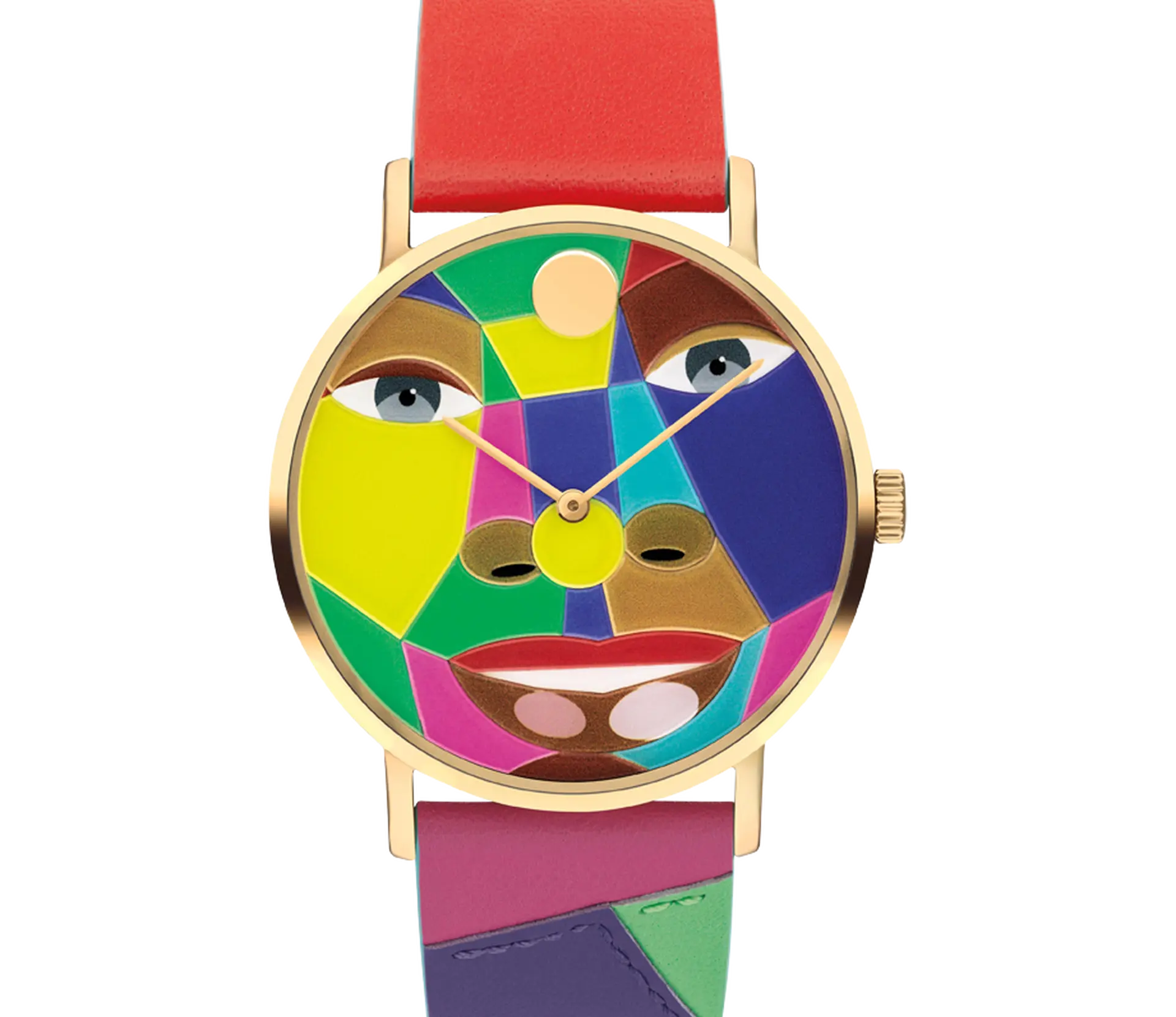 Movado X Derrick Adams Artist Series watch.