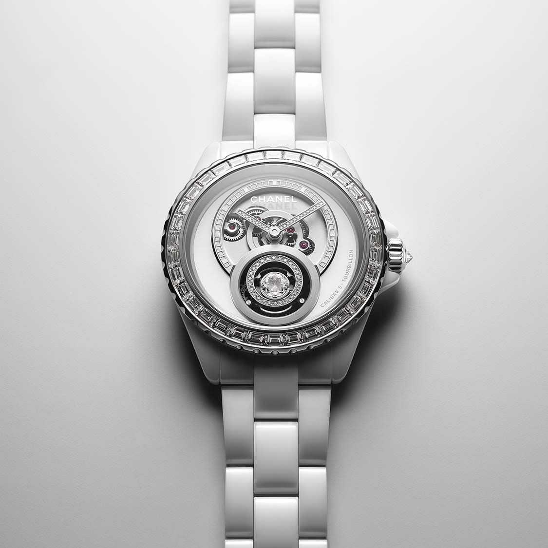 Chanel Interstellar J12 Tourbillon in white ceramic.