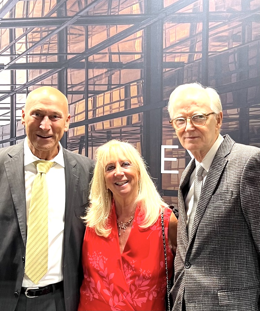 Ron Stoll of Carl F. Bucherer, Roberta Naas, Joe Thompson at WatchTime NY 2024