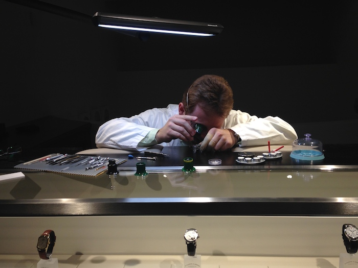 There is a watchmaker on premises upstairs in the A. Lange & Sohne NY boutique.