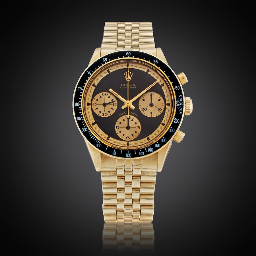 Lot 36, Rolex Reference 6241 Daytona Paul Newman 'John Player Special', est. $600,000 - 900,000 (2)