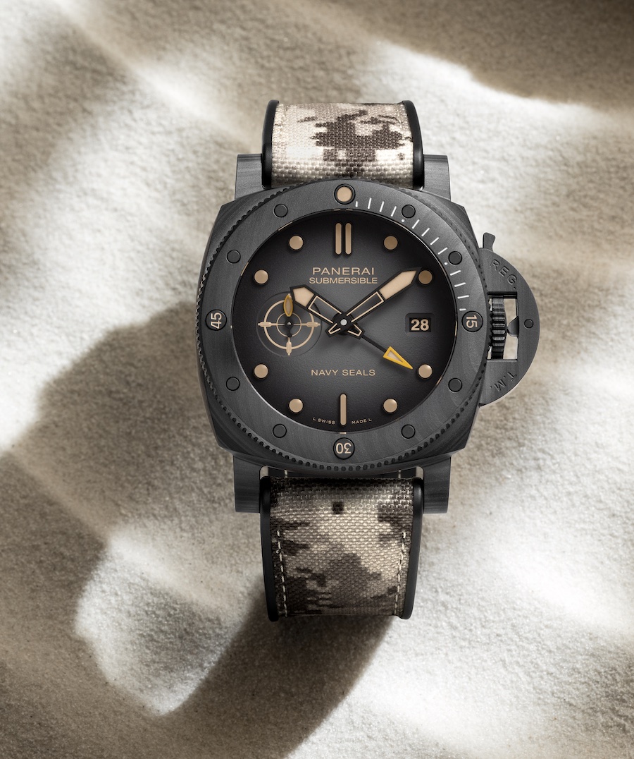 Panerai Submersible QuarantaQuattro GMT Navy SEALs Carbotech™ PAM01513