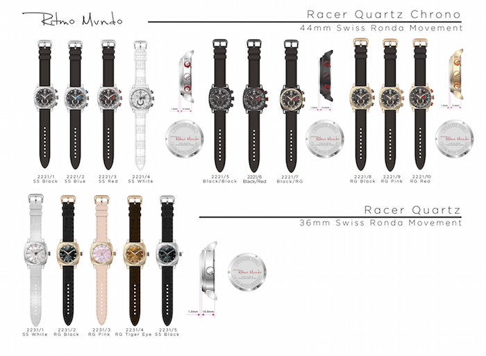 Ritmo Mundo's New Racer Quartz Lineup Appeals To Both The Men And The Women