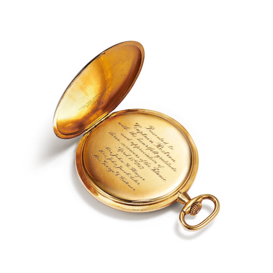 Tiffany & Co. pocket watch, Titanic memorabilia 