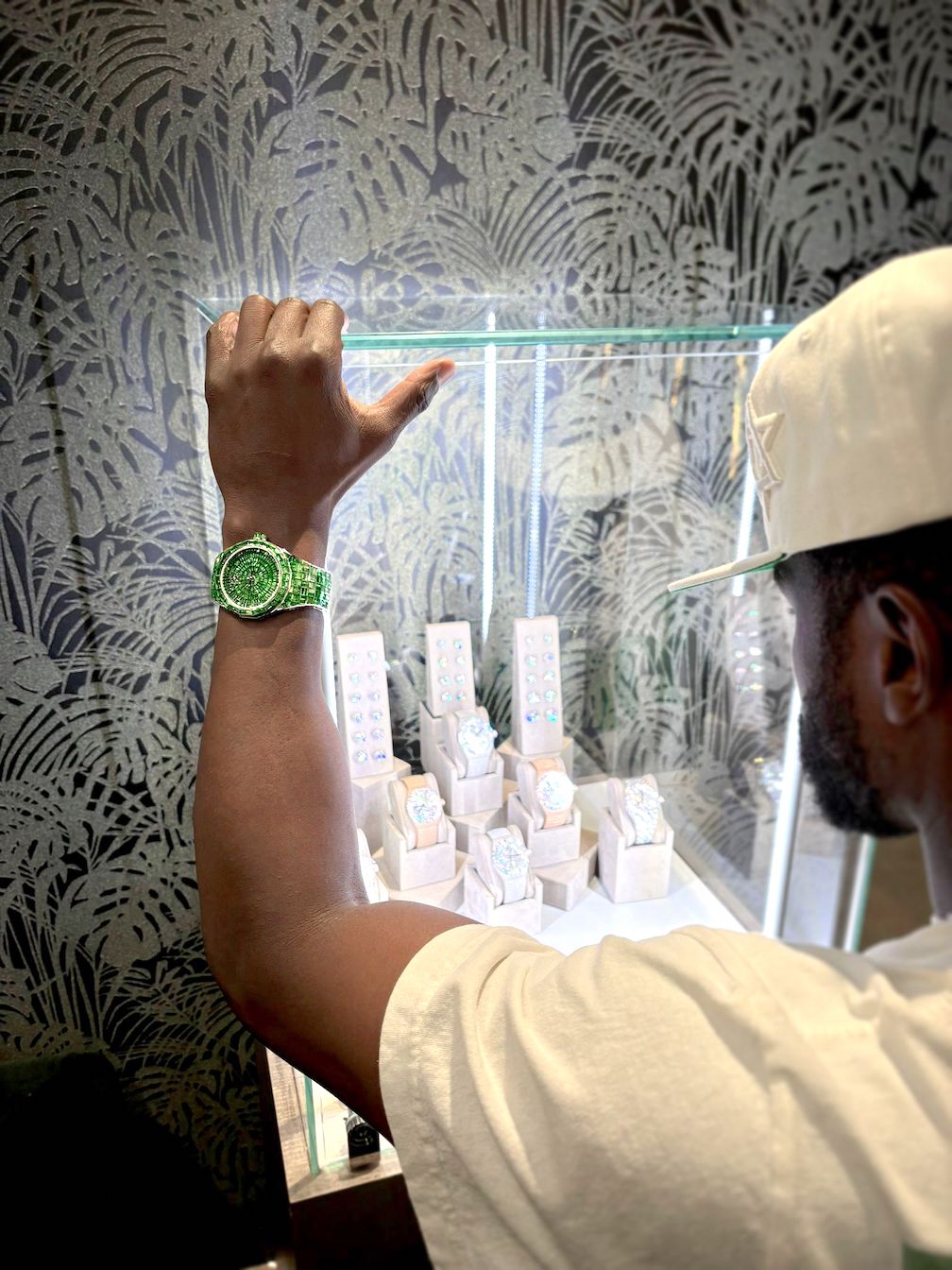 Floyd Mayweather buys $1 million Avi & Co. Hue gemstone watch set of four timepieces. 