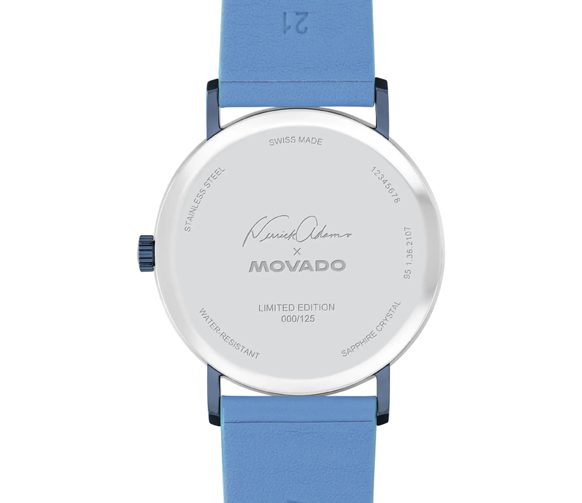 Movado X Derrick Adams Artist Series watch.