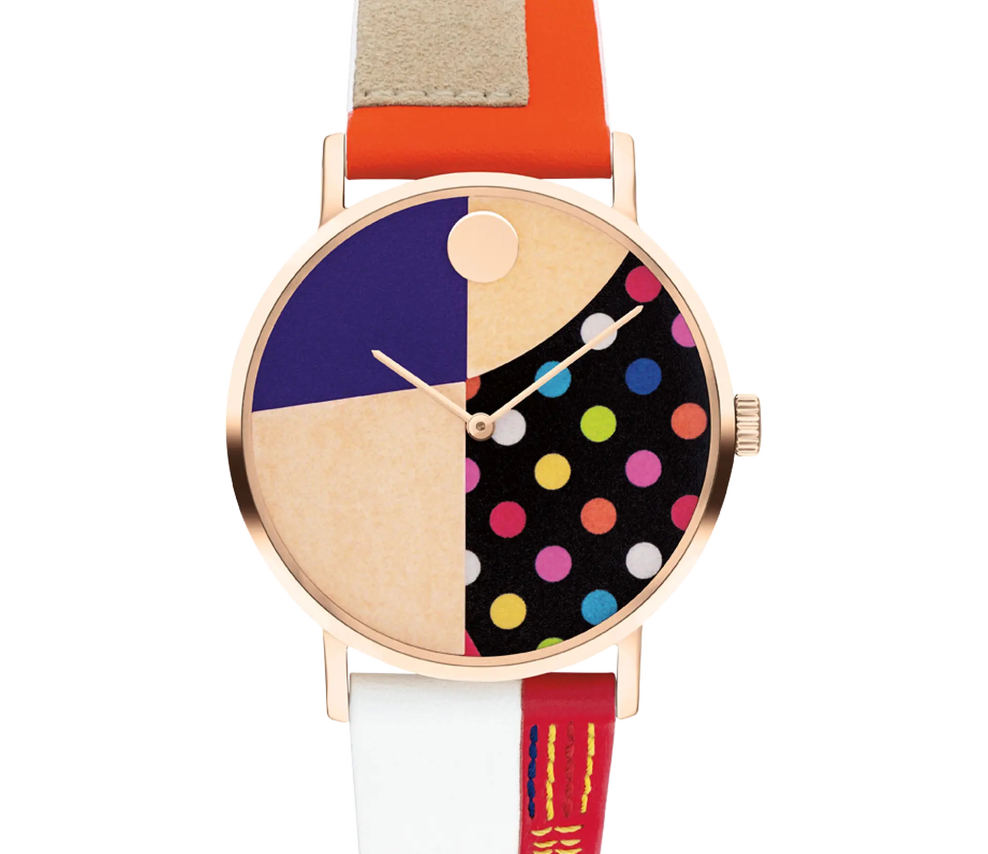 Movado X Derrick Adams Artist Series watch.