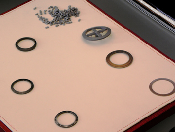 Example of the steps involved in making the ceramic bezel for ETNZ