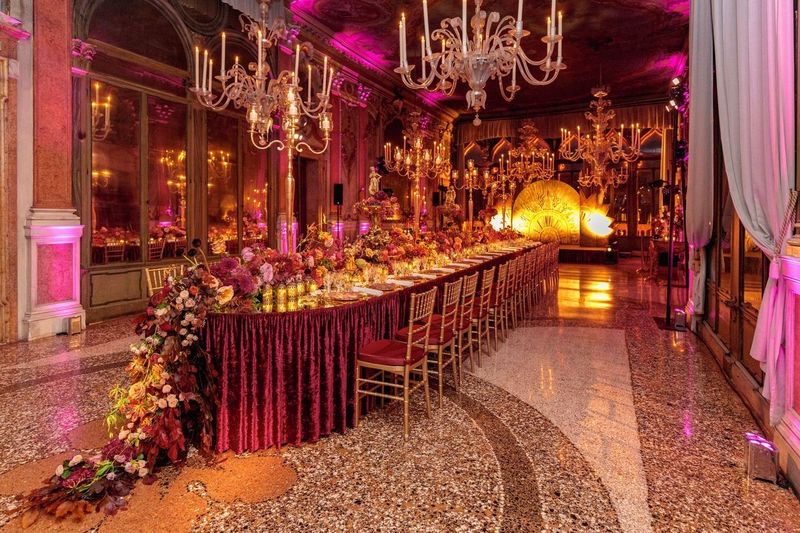 The incredible Venetian table at Masquerade with Roberto Coin